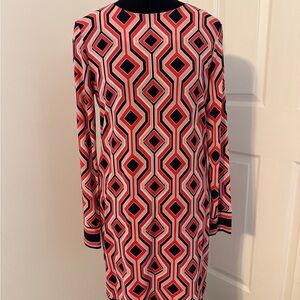 Michael Kors Pink Long Sleeve Sheath Dress